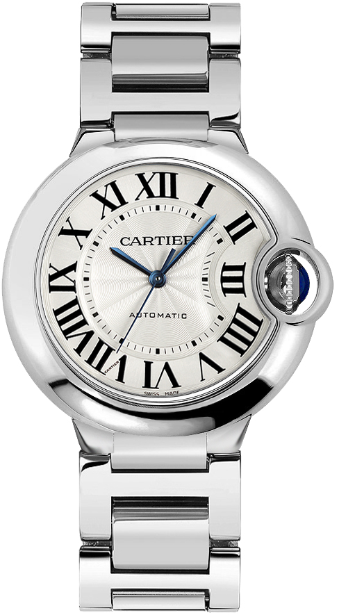 Cartier Ballon Bleu Self winding Automatic Silver Ladies Watch WSBB0048 