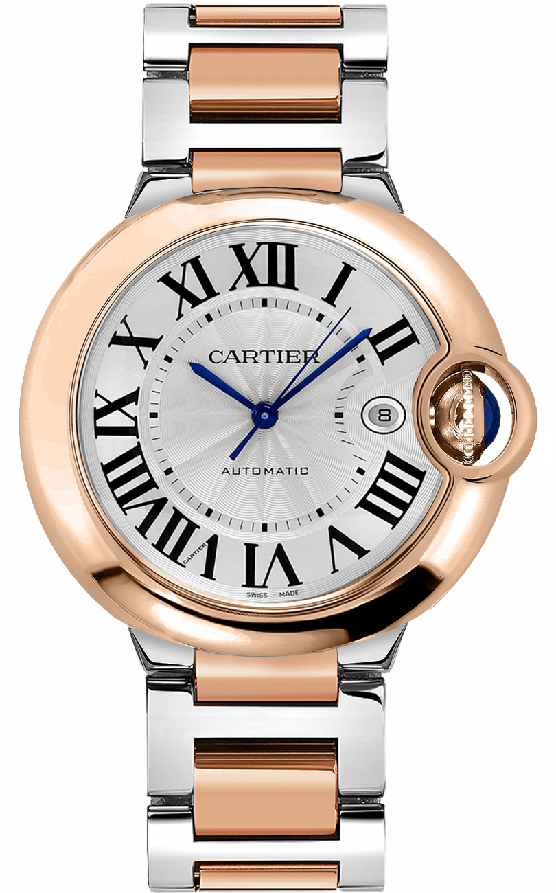 Cartier Ballon Bleu 
Self winding Automatic Silver Mens Watch W2BB0004 
