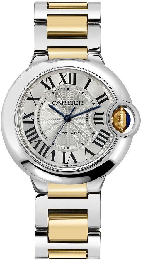 Cartier Ballon Bleu Self winding Automatic Silver Ladies Watch W2BB0012 