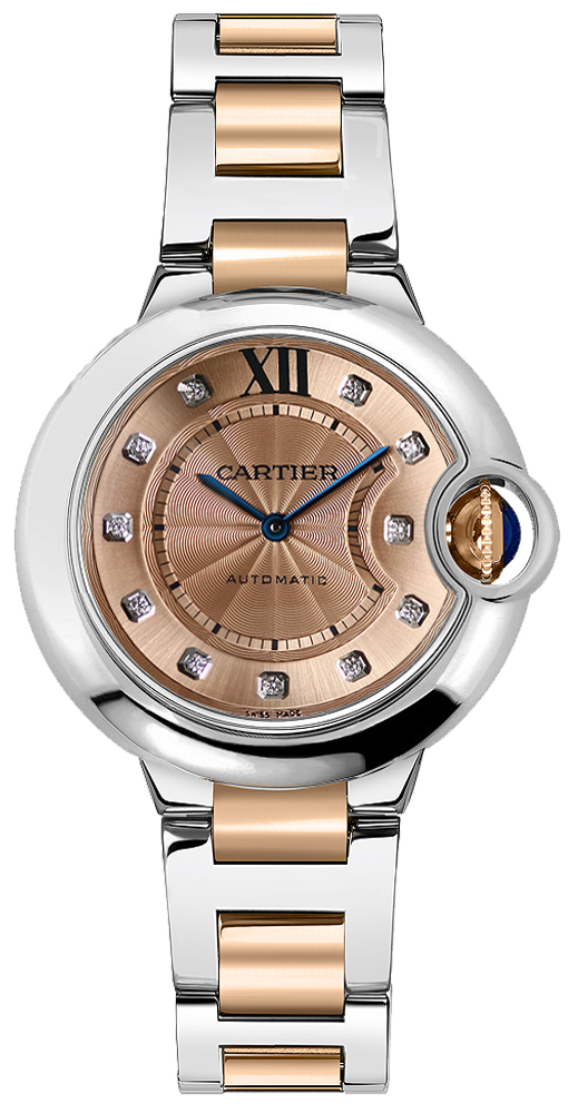 Cartier Ballon Bleu Self winding Automatic Rose Gold Watch W3BB0002 