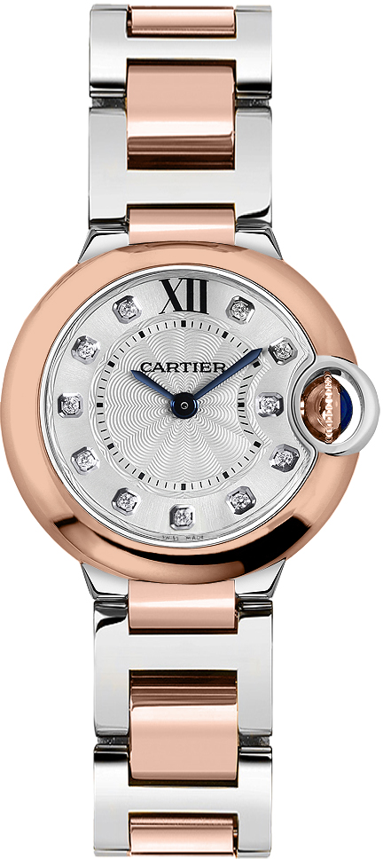 Cartier Ballon Bleu Battery Operated Quartz Pink Ladies Watch W3BB0005 