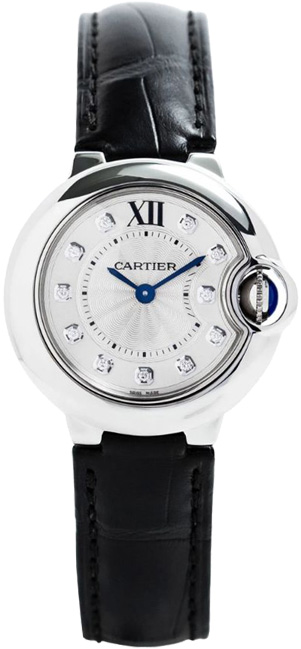 Cartier Ballon Bleu Battery Operated Quartz Silver Ladies Watch W4BB0008 