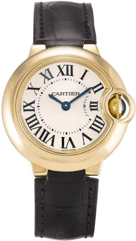 Cartier Ballon Bleu Battery Operated Quartz Silver Ladies Watch W6900156 