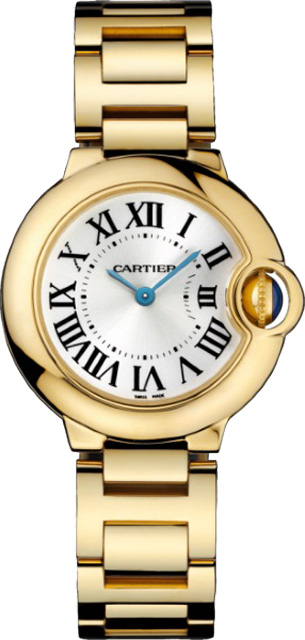 Cartier Ballon Bleu Battery Operated Quartz Silver Ladies Watch W69001Z2 