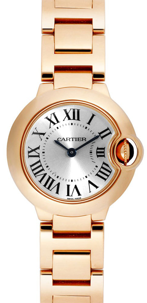 Cartier Ballon Bleu Battery Operated Quartz Silver Ladies Watch W69002Z2 