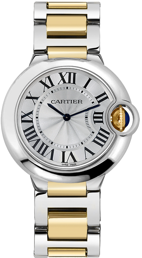 Cartier Ballon Bleu Battery Operated Quartz Silver UNISEX Watch W69008Z3 