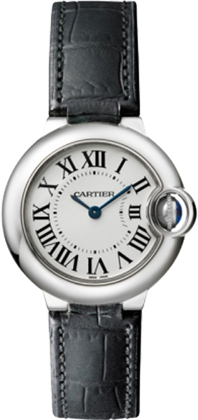 Cartier Ballon Bleu Battery Operated Quartz Silver Ladies Watch W69018Z4 
