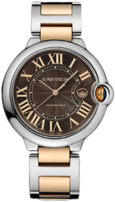 Cartier Ballon Bleu Self winding Automatic Brown Mens Watch W6920032 