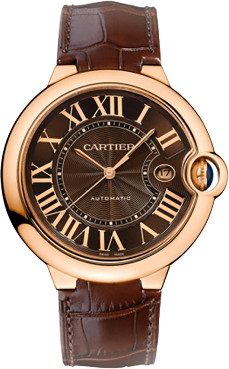 Cartier Ballon Bleu Self winding Automatic Brown Mens Watch W6920037 