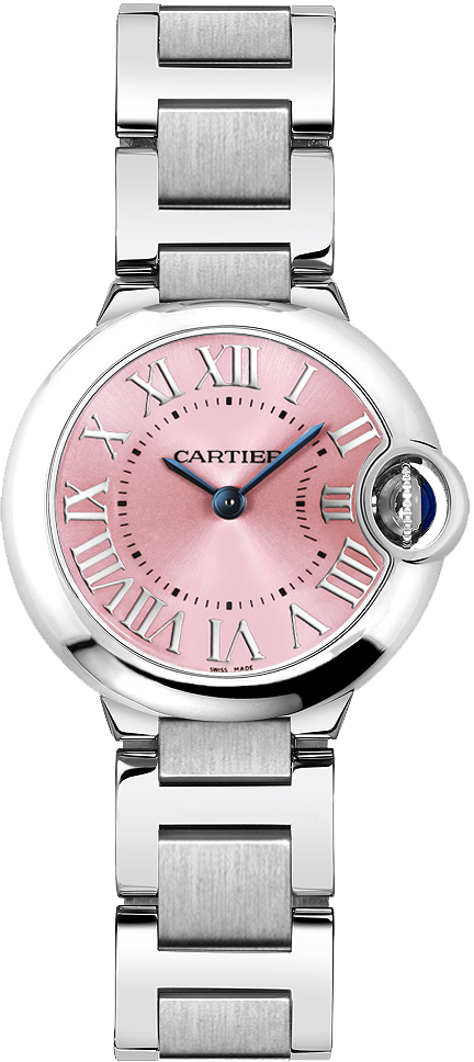 Cartier Ballon Bleu Battery Operated Quartz Pink Ladies Watch W6920038 