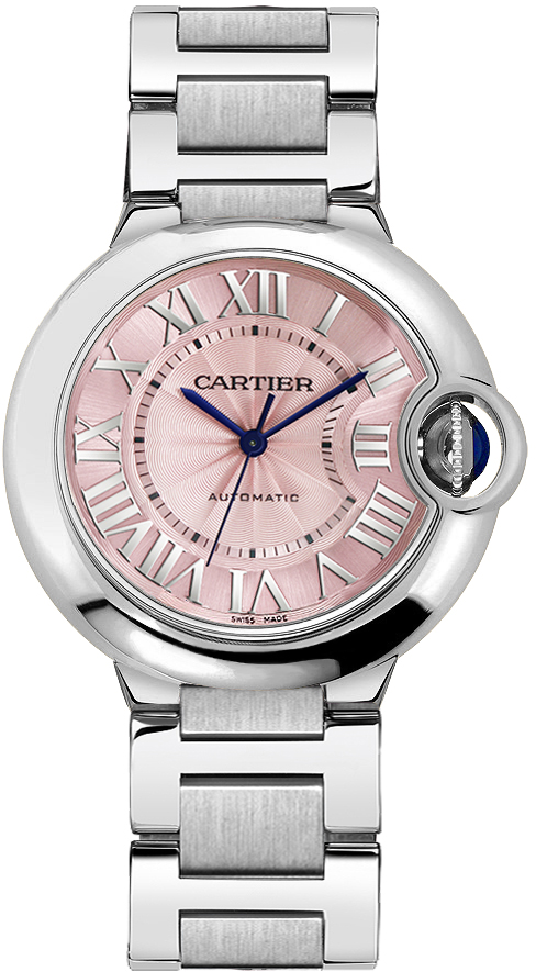 Cartier Ballon Bleu Self winding Automatic Pink Ladies Watch W6920041 