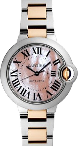 Cartier Ballon Bleu Self winding Automatic Pink Ladies Watch W6920070 