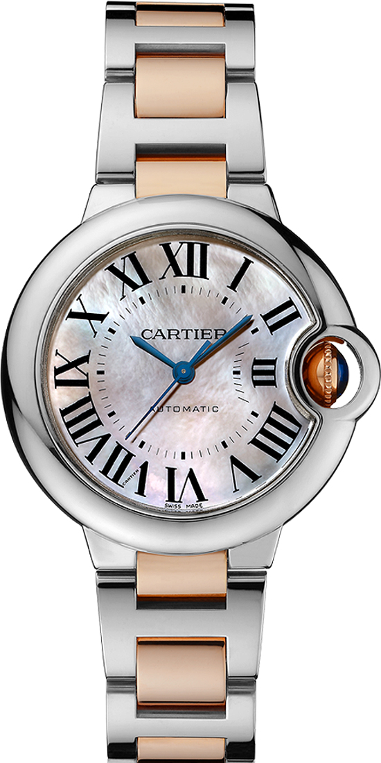 Cartier Ballon Bleu Self winding Automatic Pink Ladies Watch W6920098 
