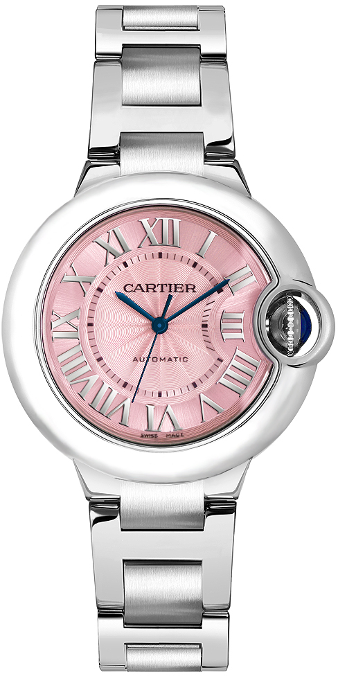 Cartier Ballon Bleu Self winding Automatic Pink Ladies Watch W6920100 
