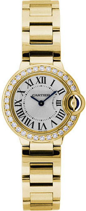 Cartier Ballon Bleu Battery Operated Quartz Silver Ladies Watch WE9001Z3 