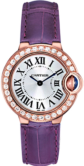 Cartier Ballon Bleu Battery Operated Quartz Silver Ladies Watch WE900251 