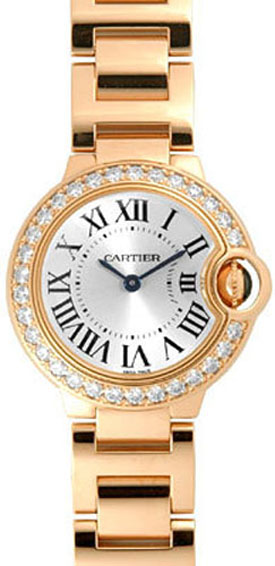 Cartier Ballon Bleu Battery Operated Quartz Silver Watch WE9002Z3 