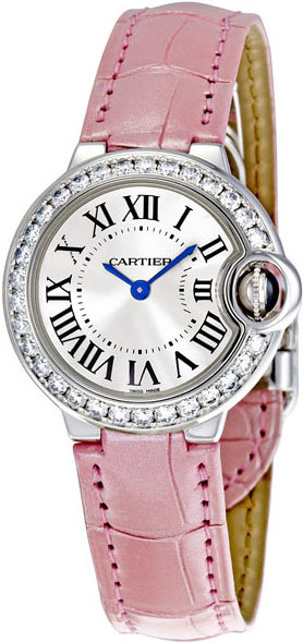 Cartier Ballon Bleu Battery Operated Quartz Silver Ladies Watch WE900351 