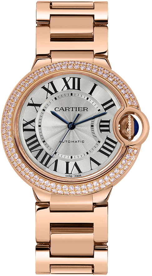 Cartier Ballon Bleu Self winding Automatic Silver UNISEX Watch WE9005Z3 