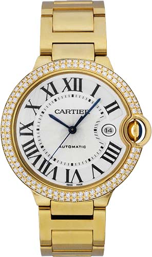 Cartier Ballon Bleu Self winding Automatic Silver Mens Watch WE9007Z3 