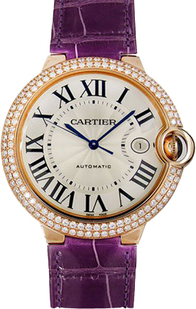Cartier Ballon Bleu Self winding Automatic Silver Ladies Watch WE900851 