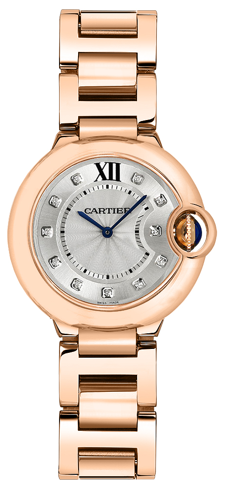Cartier Ballon Bleu Battery Operated Quartz Silver Ladies Watch WE902025 