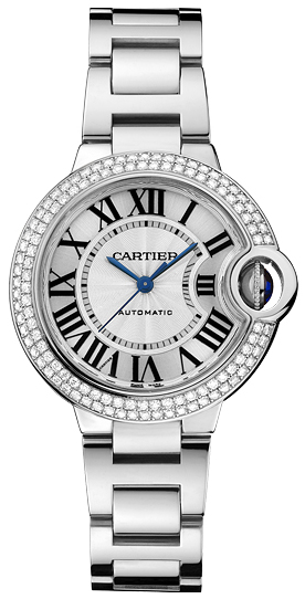 Cartier Ballon Bleu Self winding Automatic Silver Ladies Watch WE902035 