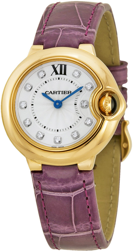 Cartier Ballon Bleu Battery Operated Quartz Silver Ladies Watch WE902050 
