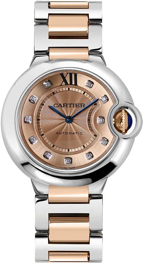 Cartier Ballon Bleu Self winding Automatic Diamonds Ladies Watch WE902054 