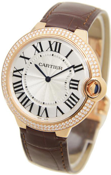 Cartier Ballon Bleu Manual Winding Silver Watch WE902055 