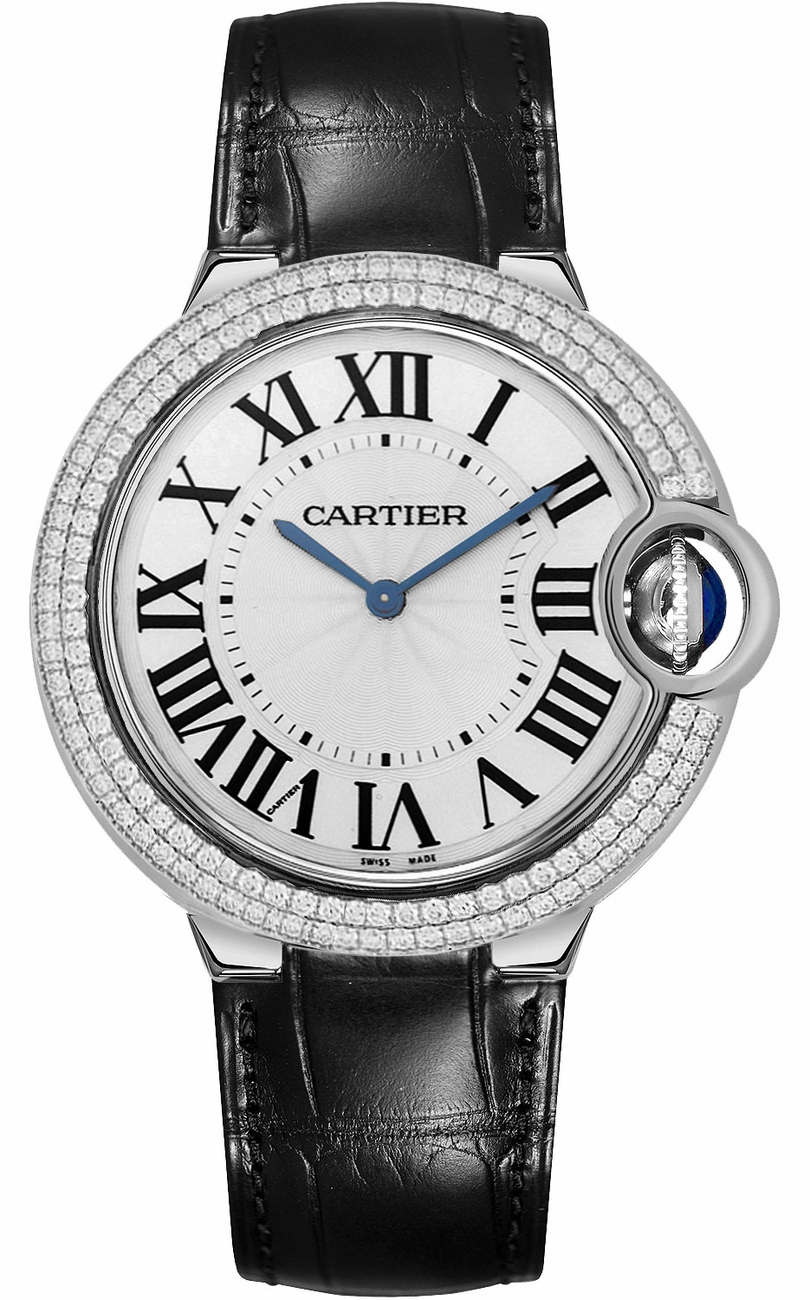 Cartier Ballon Bleu Manual Winding Silver Watch WE902056 