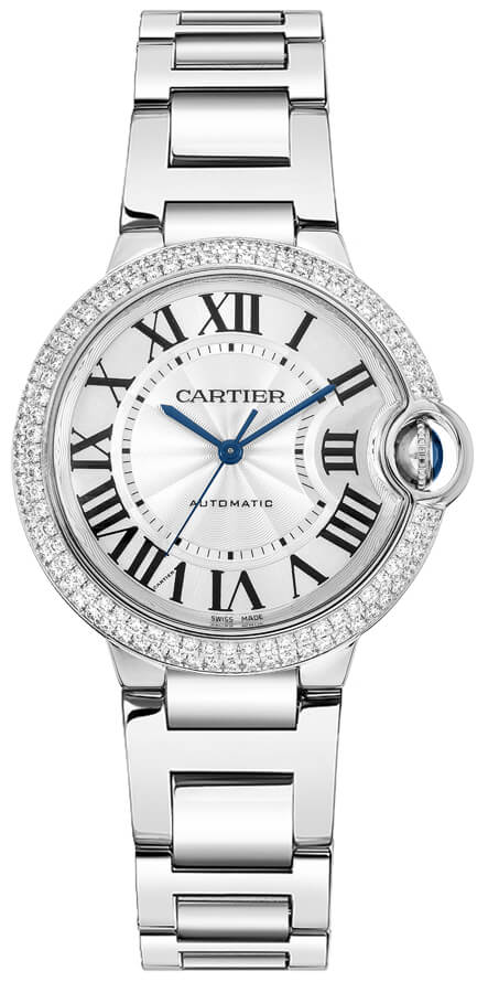 Cartier Ballon Bleu 18k White Gold Diamonds Women's Watch WE902065 