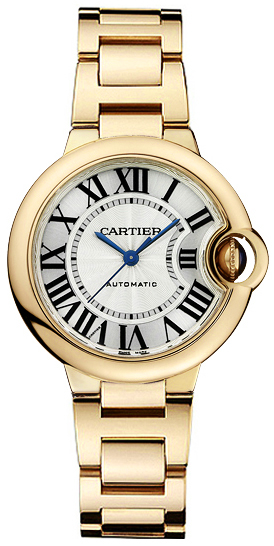 Cartier Ballon Bleu Self winding Automatic Silver Ladies Watch WGBB0005 
