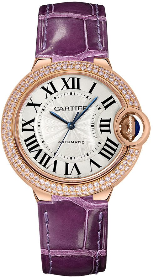 Cartier Ballon Bleu Self winding Automatic Silver Ladies Watch WJBB0009 
