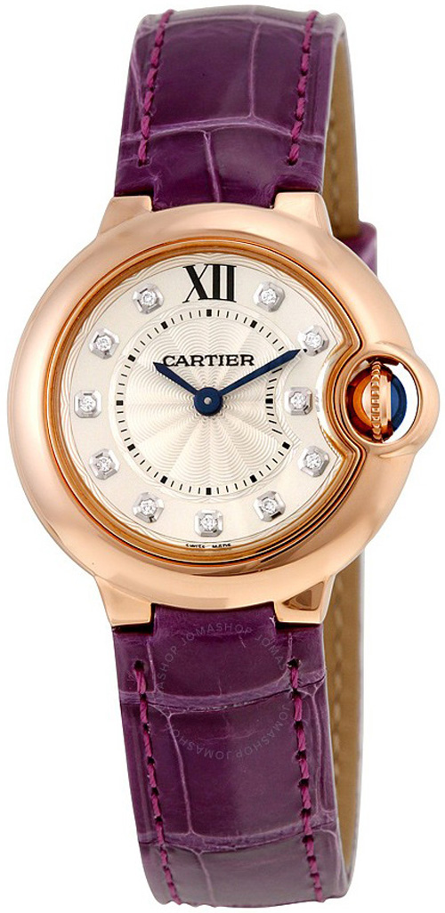 Cartier Ballon Bleu Battery Operated Quartz Silver Ladies Watch WJBB0019 