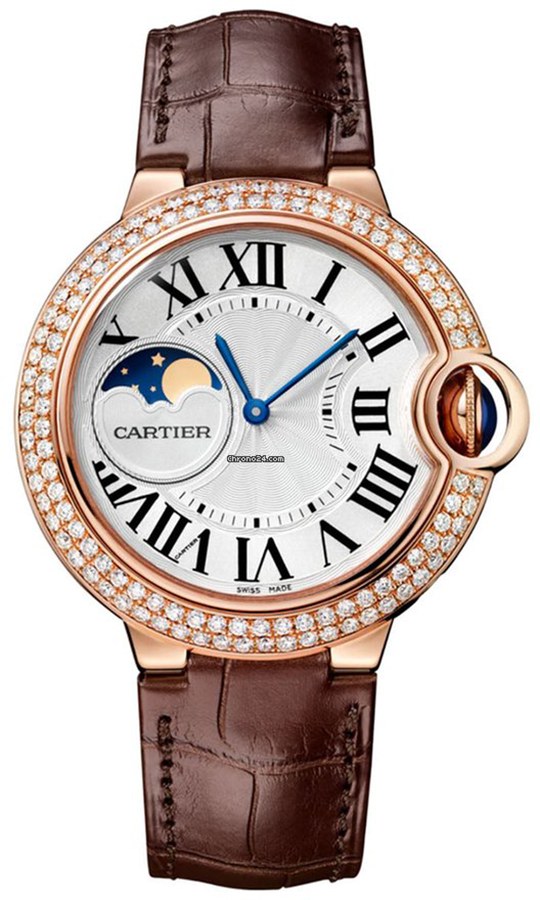 Cartier Ballon Bleu Self winding Automatic Silver Mens Watch WJBB0027 