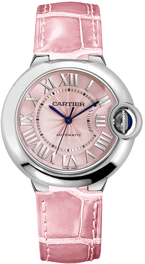 Cartier Ballon Bleu Self winding Automatic Pink Ladies Watch WSBB0007 