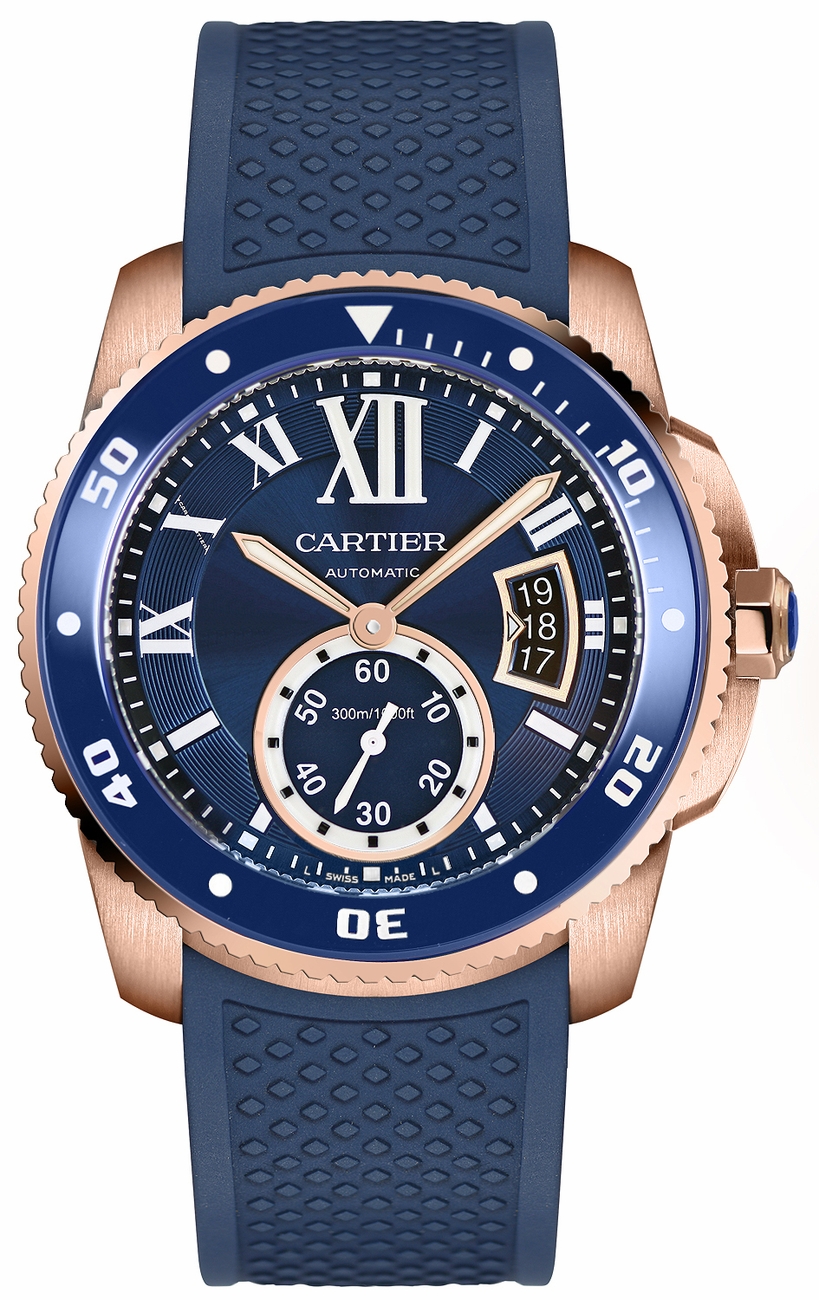 Cartier Calibre De Cartier Diver Self winding Automatic Blue Mens Watch WGCA0010 