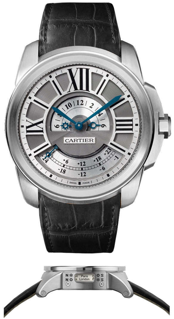 Cartier Calibre De Cartier Self winding Automatic Grey Mens Watch W7100026 