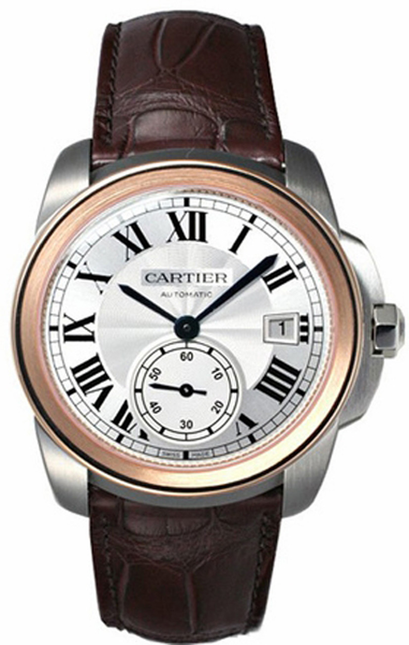 Cartier Calibre De Cartier Self winding Automatic Silver Mens Watch W2CA0002 