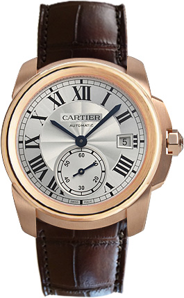 Cartier Calibre De Cartier Self winding Automatic Silver Mens Watch WGCA0003 