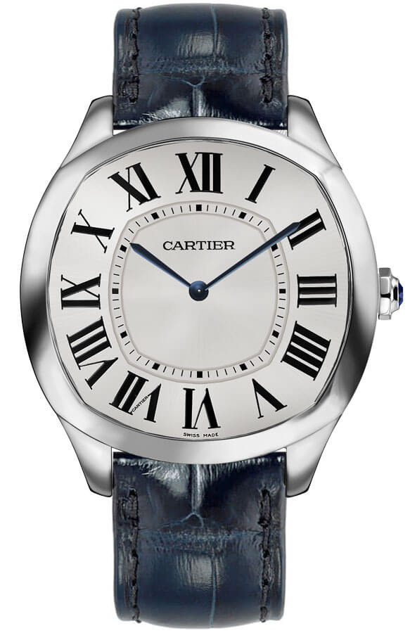 Cartier Drive De Cartier Manual Winding Silver Mens Watch WSNM0011 