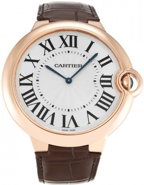 Cartier Ballon Bleu Manual Winding Silver Mens Watch W6920054 