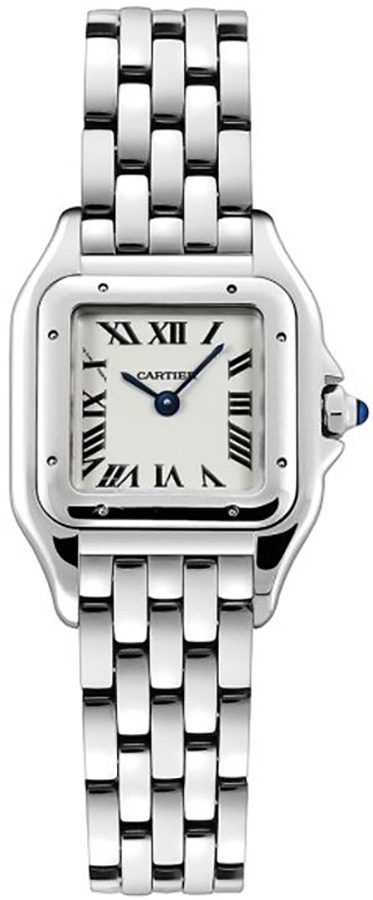 Cartier Panthere De Cartier Battery Operated Quartz Silver Ladies Watch WSPN0019 