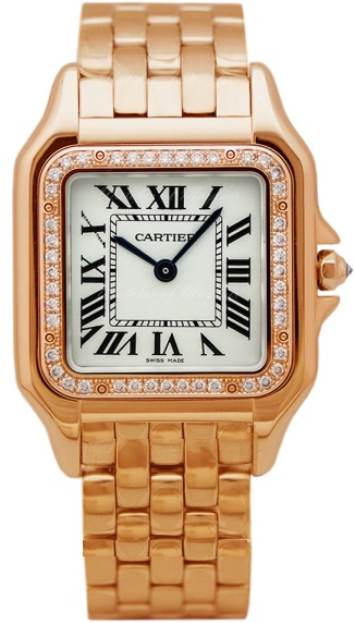 Cartier Panthere De Cartier Battery Operated Quartz Silver Ladies Watch WJPN0009 