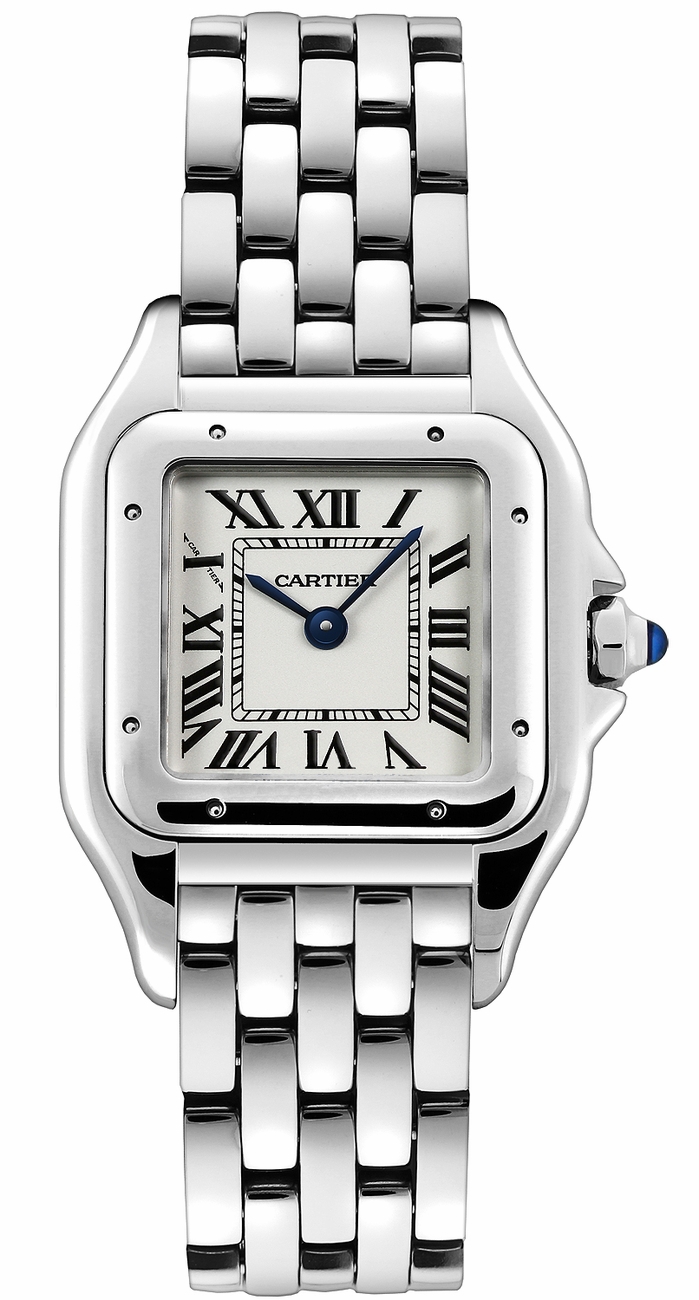 Cartier Panthere De Cartier Battery Operated Quartz Silver Ladies Watch WSPN0007 