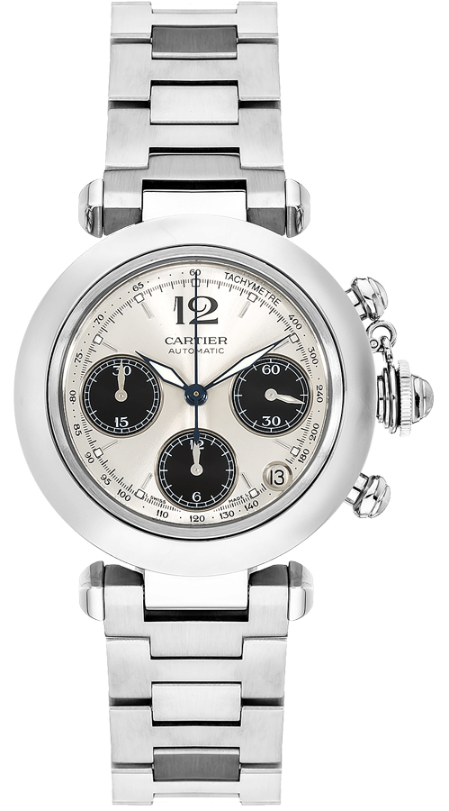 Cartier Pasha Self winding Automatic White Ladies Watch W31048M7 