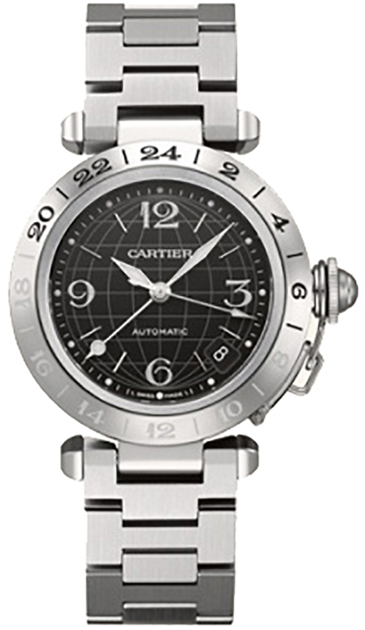 Cartier Pasha Self winding Automatic Black UNISEX Watch W31079M7 