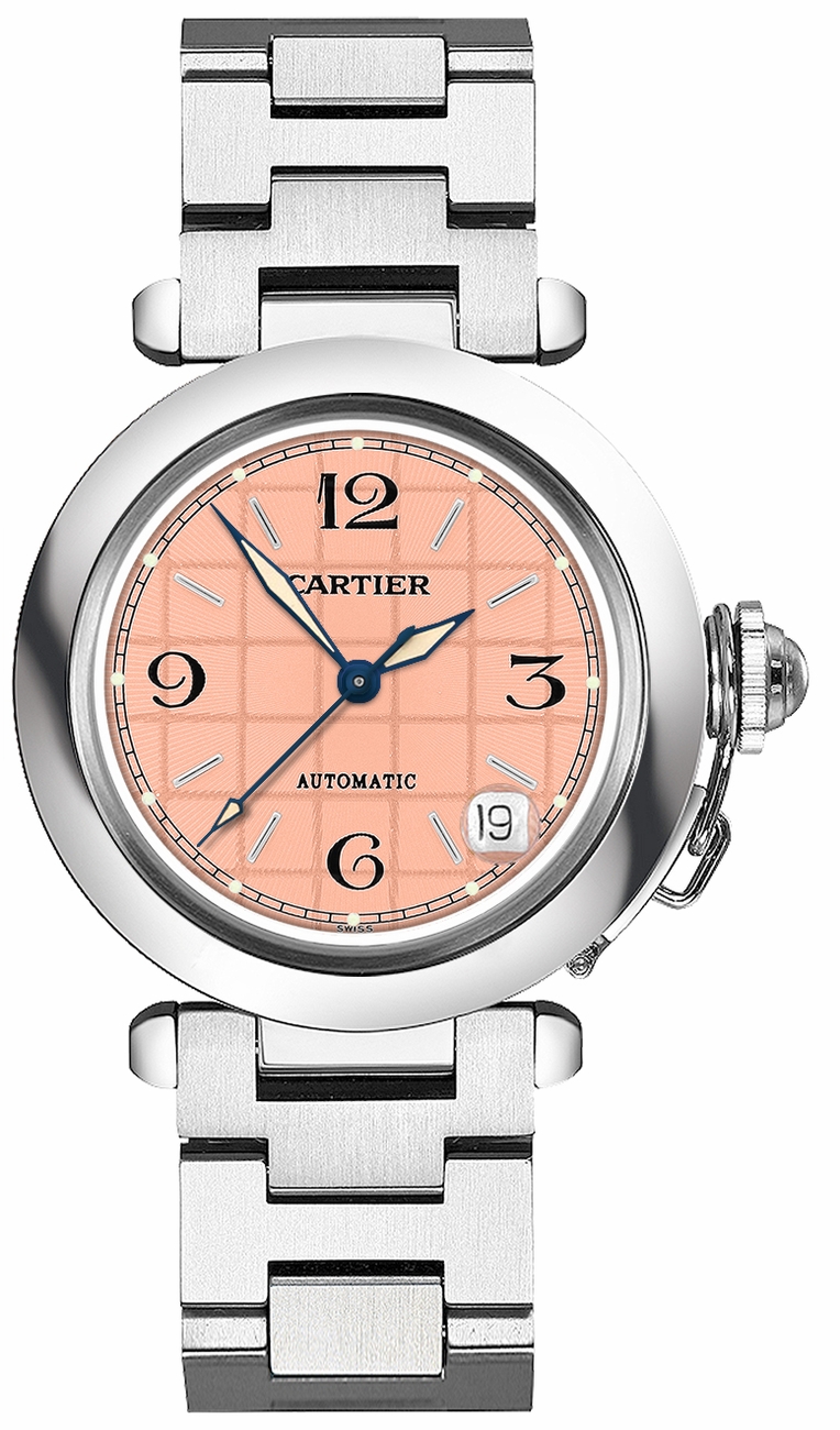 Cartier Pasha Self winding Automatic Pink Ladies Watch W31023M7 