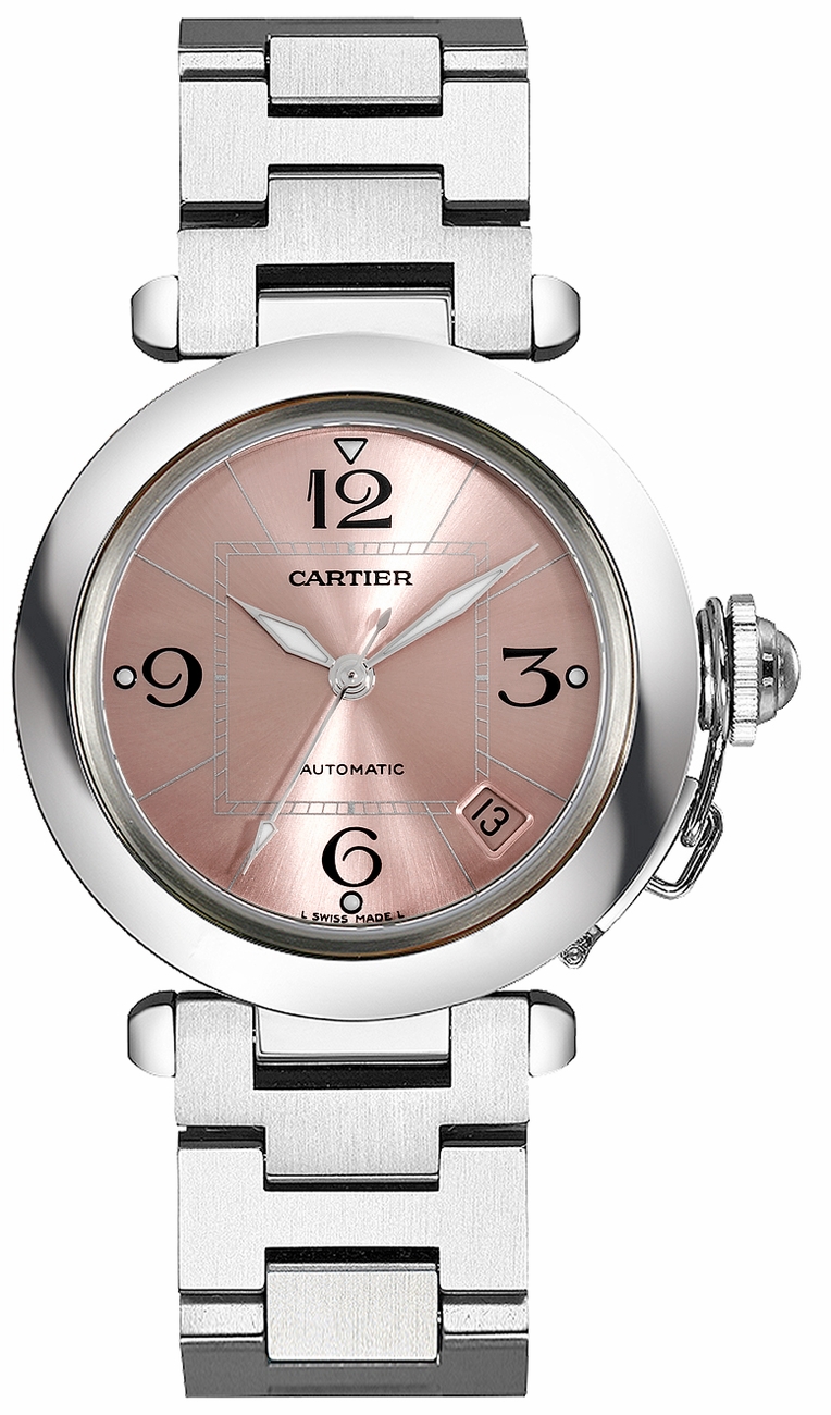 Cartier Pasha Self winding Automatic Pink Ladies Watch W31075M7 